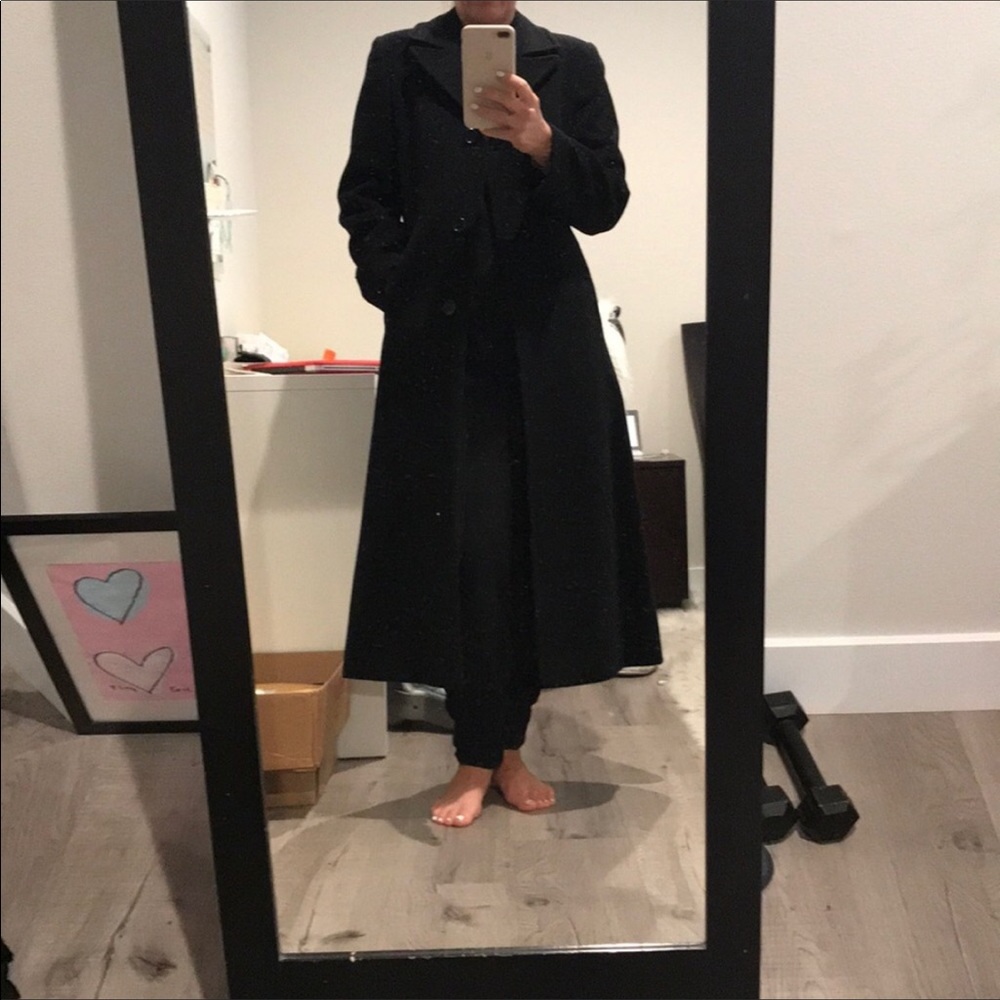 Wool trench coat